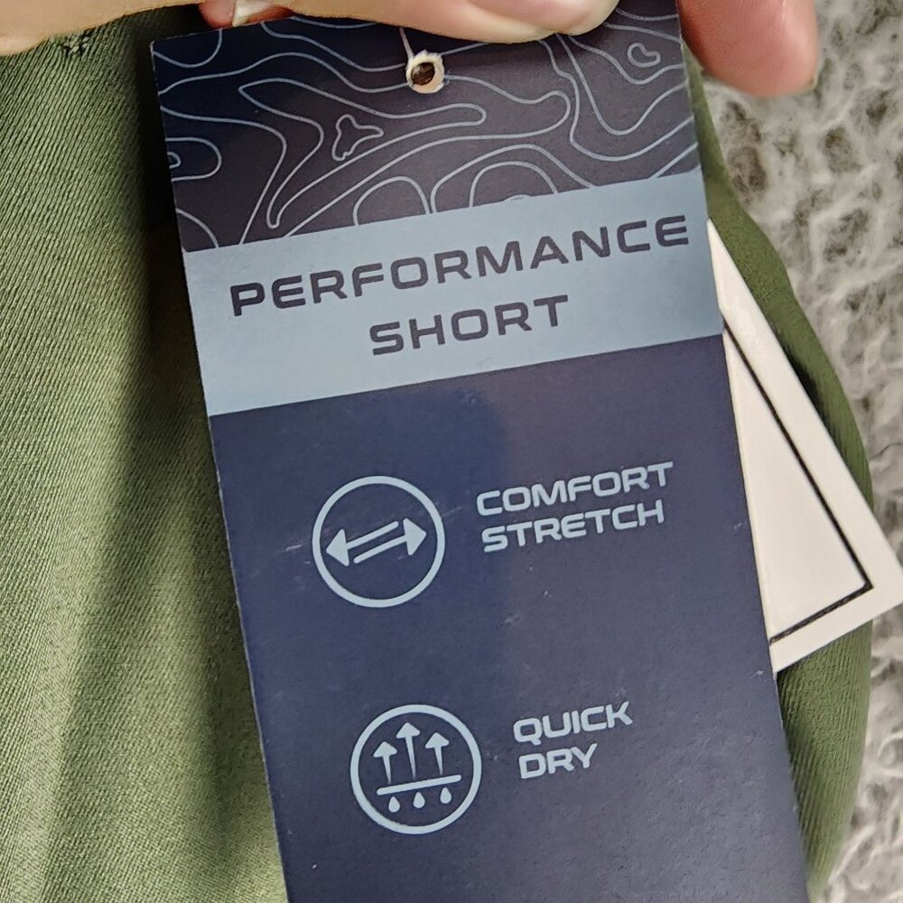 Jachs Shorts Mens 44 Olive Green Stretch High Rise Performance *NWT* - Picture 10 of 15